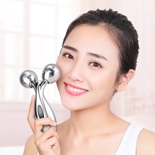 1 Pcs Home 3D Roller Rod Micro Current Surface V Face Massager Whole Body Massager To Tighten The Face Thin Skin