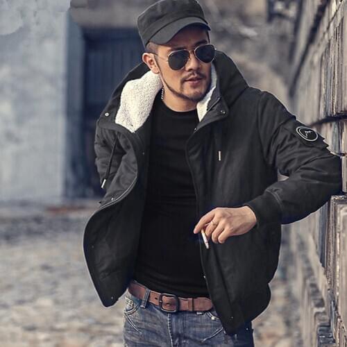 MIXLIMITED Men's Parkas With A Hood