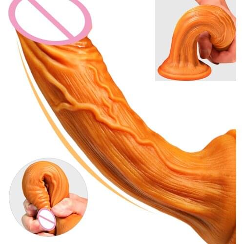 Soft Dildo Realistic Female Masturbation Huge Dildo Suction Cup Penis Fake Dick Big Cock Lesbian Adult Erotic Sex Toys For Women