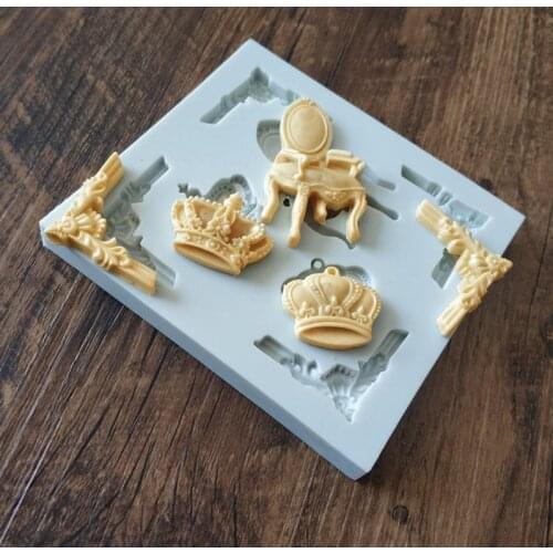 New Crown Series Silicone Mould DIY Fondant Cake Mould Chocolate Fudge Mould Baking Appliance