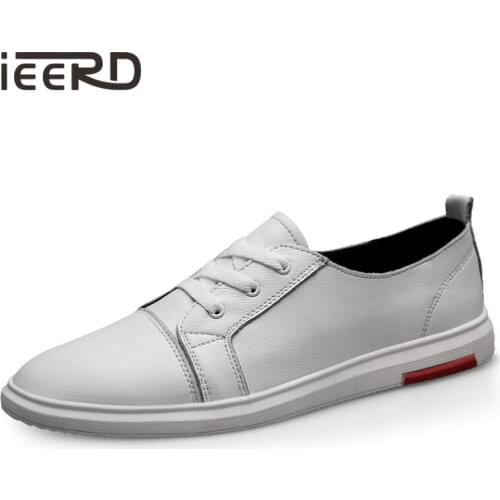2020 New Breathable Men Sneakers Genuine Leather Casual Shoes Men Comfortable Men Loafers Fashion Men Leather Shoes Plus Size