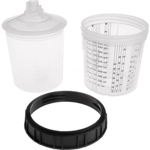 OOTDTY Paint Mixing Cup PPS Type H/O Quick Cup Hard Cup Inner Cup Lids 600ml Spray