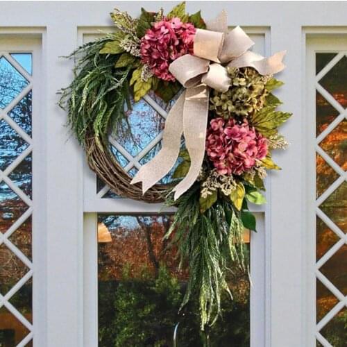 Country Style Garden Farmhouse Front Ornaments Pastoral Style Decorations Home Wall Hanging Simulation Garland Door Hanging