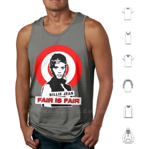 Billie Jean Fair Is Fair Tank Tops Vest Sleeveless Legend Billie Jean 80s Helen Slater Retro Film Vintage Cool