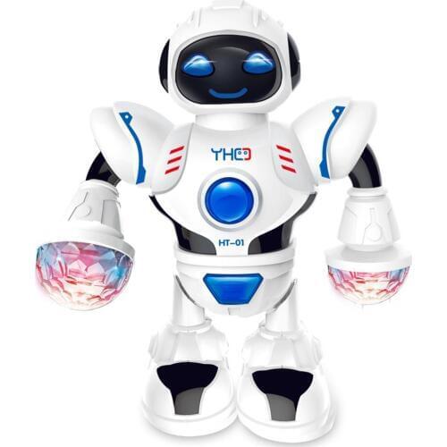 Rotating Smart Space Dance Robot Electronic Walking Toys With Music Light Astronaut Toys For Children Christmas Gifts