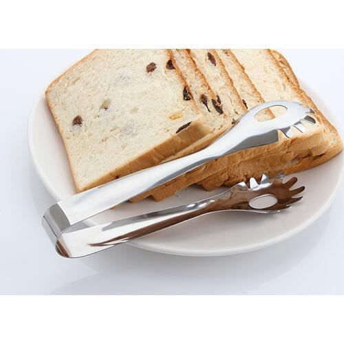 1PC Stainless Steel Spaghetti Bread Pasta Clip Clamp Cooking Tools Kitchen BBQ Tong Buffet Party Salad Catering Utensils KX 248