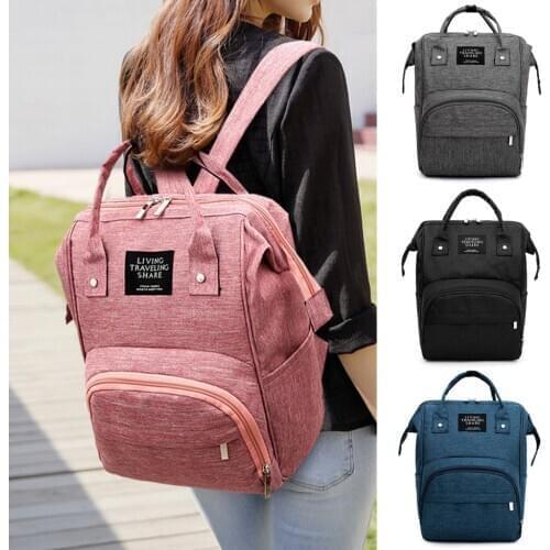 Women Backpack SchoolBags for Mummy Kids Nappy Bottle Bag Large Capacity Baby Bag Travel Backpack Nursing Women Back Pack #40