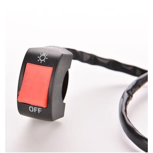 1PC HANDLEBAR HEADLIGHT FOG SPOT LIGHT LAMP ON OFF SWITCH 12V DC MOTORCYCLE 7/8