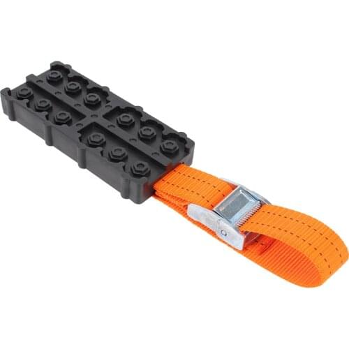 2PCS Car Tire Traction Blocks With Bag Emergency Snow Mud Sand Tire Chain Straps For Snow Mud Ice Durable PU Anti-Skid