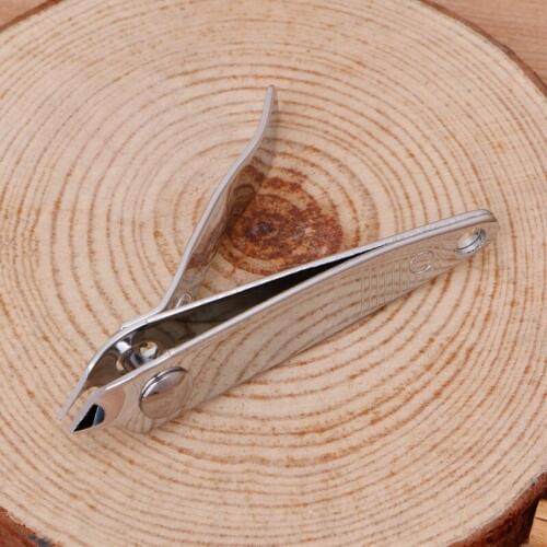 2*Stainless Steel Finger Toe Nail Trimmer Clippers Manicure Oblique Nail Scissors Pro NEW