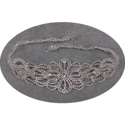 2019 Newest Design Rhinestone Wedding Belt For Women Crystal Sash Ribbon Belt Casual Evening Party Dress Waist Accessory