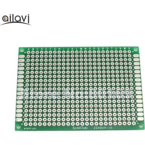 50 Pcs/Lot Double Side 5CM * 7CM Universal Experiment Matrix Circuit Board Blank Protoboard PCB Soldering