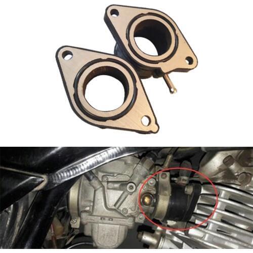 2 Pcs For Yamaha XT 600 XT600 XT600Z XT600E 1984 - 2003 TT600 Motorcycle Carburetor Interface Adapter Intake Manifold Interface