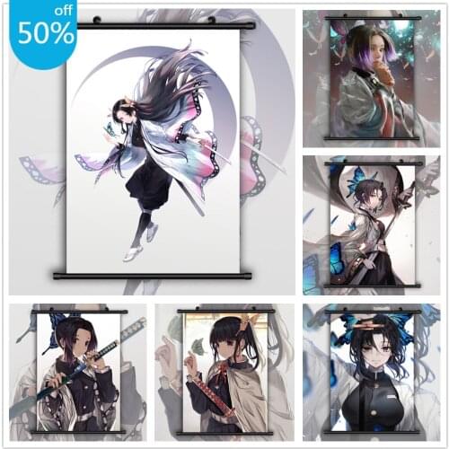 Kimetsu No Yaiba Kochou Shinobu Anime Posters Canvas Painting Wall Decor Retro Poster Wall Art Picture Room Decor Home Decor