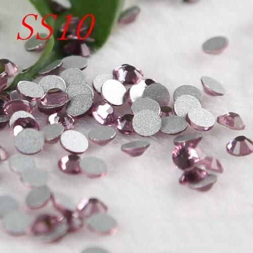 Free Shipping light amethyst Non Hot Fix DIY factory product SS10 Rhinestones Resin Drill Nail Art Mobile Phone Stick