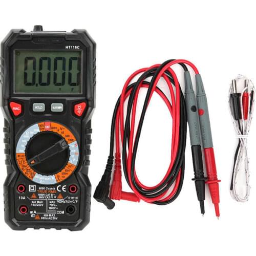 HT118C Multimeter Meter 6000 Count Digital Automatic Range True Effective Value Ammeter