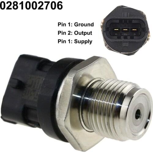 Truck Oil Fuel Common Rail Pressure Sensor 0281002706 51274210236 For RENAULT for MAN For LANCIA THESIS For OPEL ASTRA VECTRA