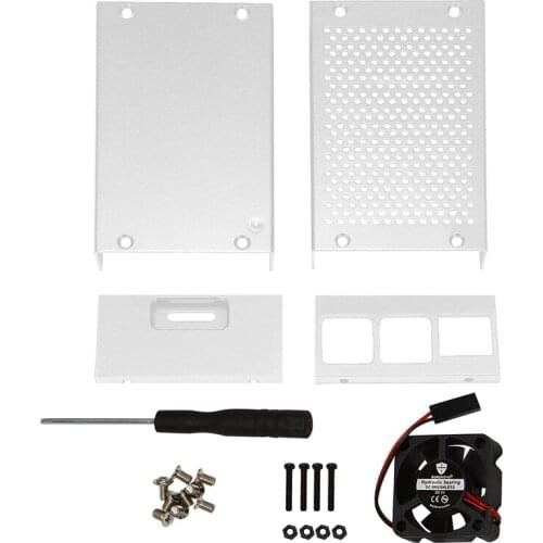 For Raspberry Pi 3 Model B + Plus Metal Case Aluminum Case Color Shell Compatible for Raspberry Pi 3 with Fan