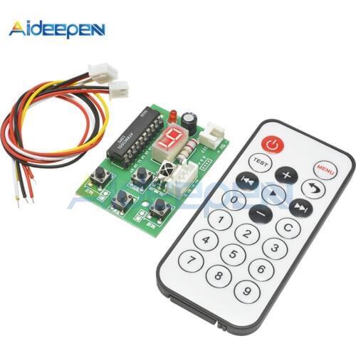 DC 4V-6V 2 Phase 4 Wire Stepper Motor Driver Controller Board Adjustable DC Motor Speed Controller Regulator With Remote Control
