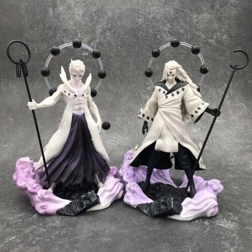 28cm Shippuden Figures Uchiha Obito Anime Action Antistress PVC Model Figurine Collection Figurine Model Doll Fidget Toy Figma