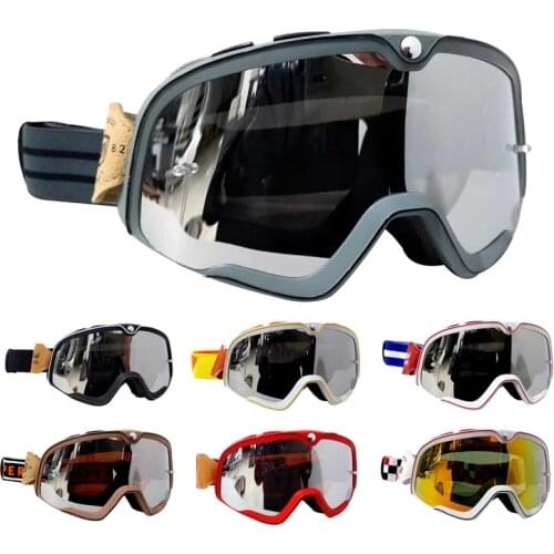 MX Retro Motorcycle Glasses Steampunk Copper Glasses Motorcycle Goggles Vintage Biker Eyewear Goggles Windproof Glasses K