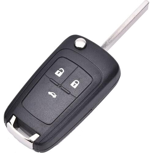 New Folding 3 Button Flip Remote Key Shell Case Cover Fob for Chevrolet Cruze