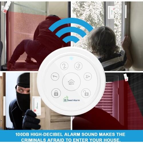 Alarma Tuya Wifi Home Burglar Alarm House Security System with Door Sensor