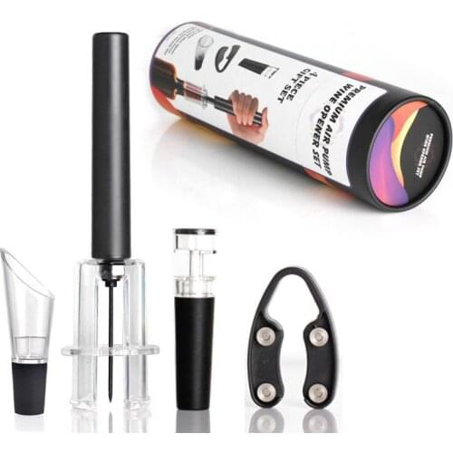 Air Pump Wine Opener Safe Portable Stainless Steel Pin Cork Remover Air Pressure Wine Corkscrew Kitchen Tools Bar Accessories