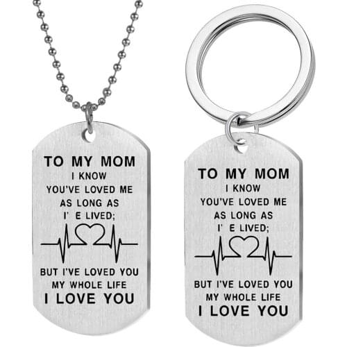 Family Series Beaded Necklace Retirement To My Son Dad Love Husband Wife Lover Grandpa Brother Friend Stainless Steel Necklaces