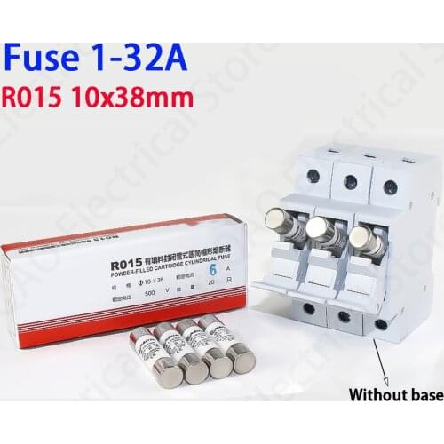 Fuse R015 10x38mm 1A 2A 3A 5A 6A 10A 16A 20A 32A Plug Cartridge Fuse 10*38mm