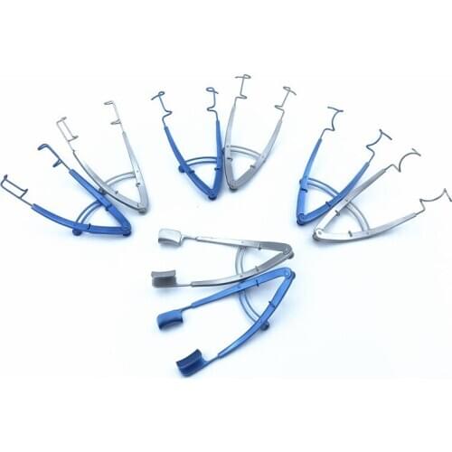 V type Eye Speculums solid blade opener double eyelid tools ophthalmic surgical instruments