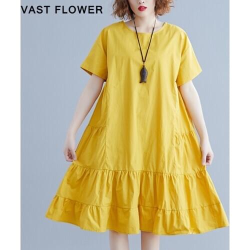 Летние платья миди VAST FLOWER China At AliExpress