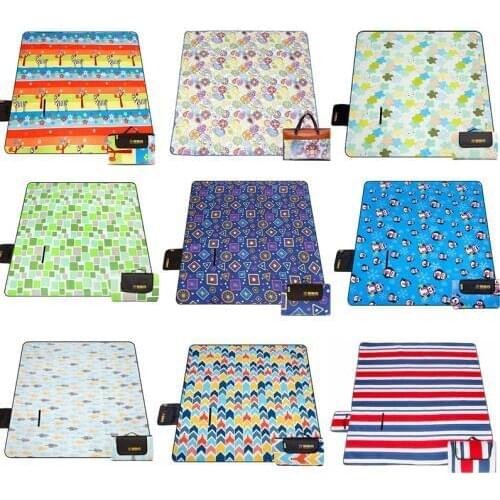 200*200cm Camping Mats Moistureproof Outdoor Picnic Beach Mat Baby Climb Plaid Blanket Beach Yoga Baby climbing 600D Oxford pad