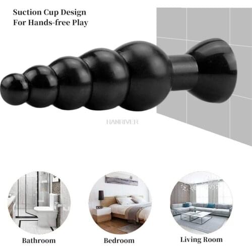 Adult sex phallus sex articles male and female masturbation device bulky anal plug