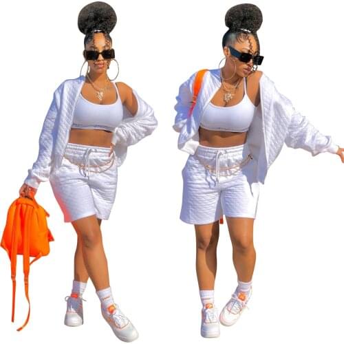2021 Autumn Casual Women Two Piece Set Zipper Jacket Coat And Pants Solid Color Sportsuit Tracksuit Matching Set For Women