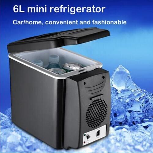 6L 12V Portable Fridge Mini Car Refrigerator Compressor Freezer Cooler Ice Box for Picnic Camping Refrigeration and Heating