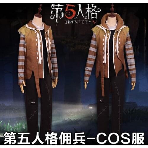 Anime! Identity V Naib Subedar Assassin Cloak Game Skin Leather Gothic Uniform Cosplay Costume Daily Suit Free Shipping
