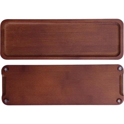 33X11cm Bamboo Tea Coffee Tray Serving Table Plate Snacks Food Storage Dish For Home Restaurant Coffee Shop Serving Tray