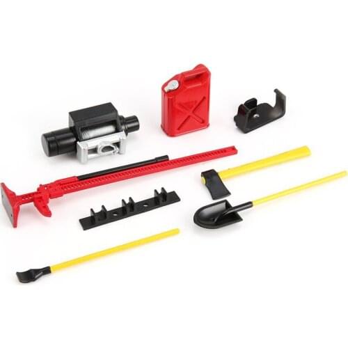 6Pcs AX 10008 RC Decoration Tool Set Box Case Accessories Kit For Axial SCX10 RC4WD D90 D110 1/10 RC Car Crawler