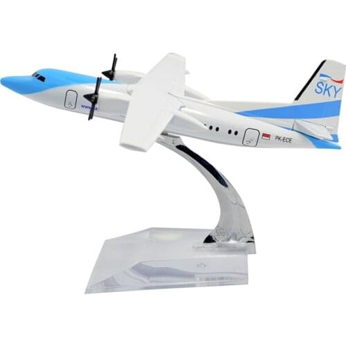 TANG DYNASTY(TM) 1:400 16cm Fokker-f50 Sky Aviation Metal Airplane Model Plane Toy Plane Model
