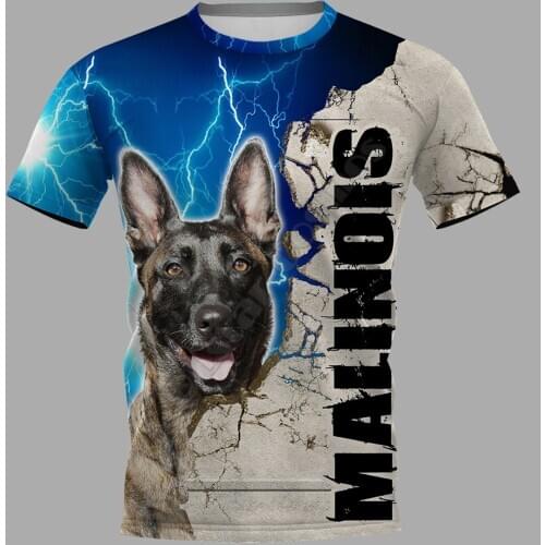 Malinois 3D Printed t shirts women for men Summer Casual Tees Short Sleeve T-shirts Funny Animal Short Sleeve 01