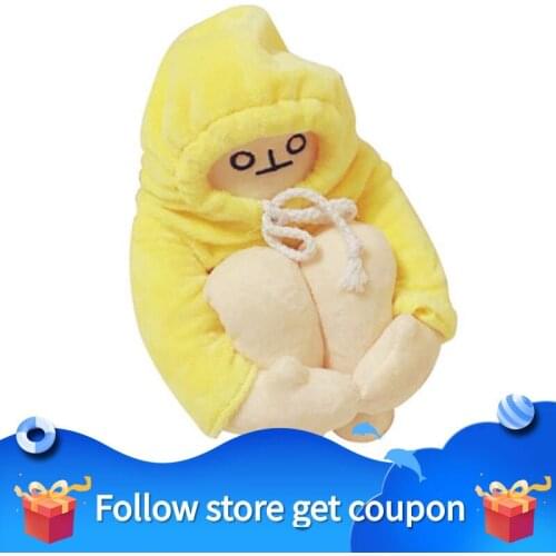 Banana Man Dolls Plush Stuffed Appease Korea Popular Pendant Birthday Gift for Children Baby Soft Hug Yellow Cute Lovely Cotton