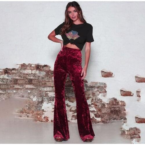 Liva girl Women's Velvet Trousers