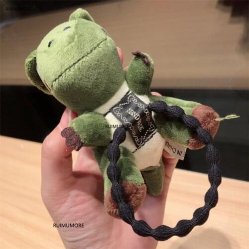 Sweet Girls Little Hair Accessories Tie Plush Stuffed Animal Doll , Dinosaur Toy