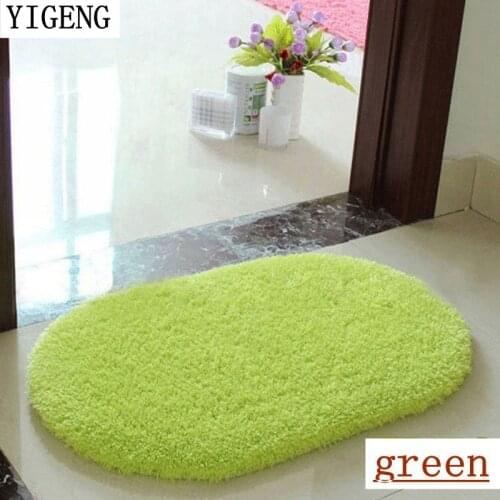 Fashion design 2016 hot sale living room carpet nine colors bath mat soft touch high qulity oval bathroom carpet