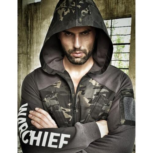 Spring Men Tactical Training Hooded Splice Sweater Army Outdoor Camping Hiking Trekking Loose Coat Male Fishing Hunting Jackets