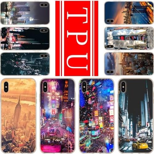 Phone soft TPU case For iPhone 12 Mini 11 Pro XS Max XR X 8 7 6 Plus 5S SE S Cover New York City Times Square Beautiful 2020