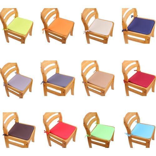 Solid Color Seat Cushion Thick Square Plain Dining Chair Cushion Comfortable Sofa Fabric Cushion
