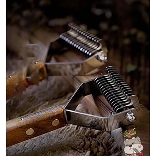 Pet Dog Hair Shedding Comb Dog Accessories Gatos Accesorios для кошек Wooden Dog Hair Remover DogsCat Grooming Brush Pet Supply