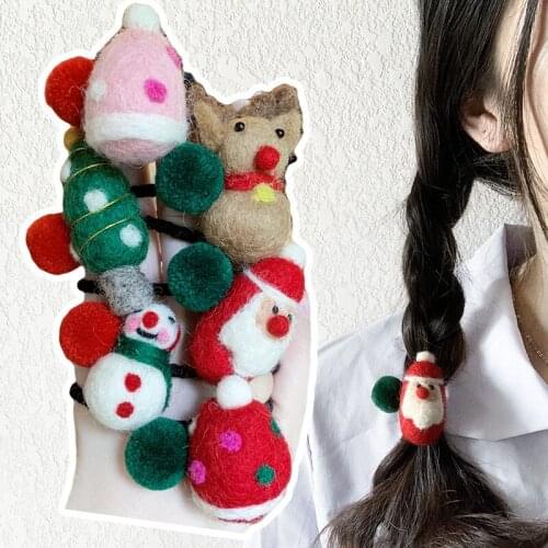 Velvet Geometric Rhinestone Pearl Elastic Hair Bands Rubber Band Hair Accessories For Girls Hair Ties Gum for Hair